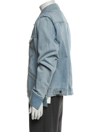 Bianca Saunders Graphic Print Denim Jacket