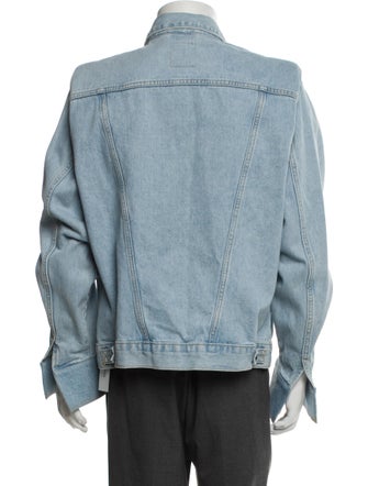 Bianca Saunders Graphic Print Denim Jacket