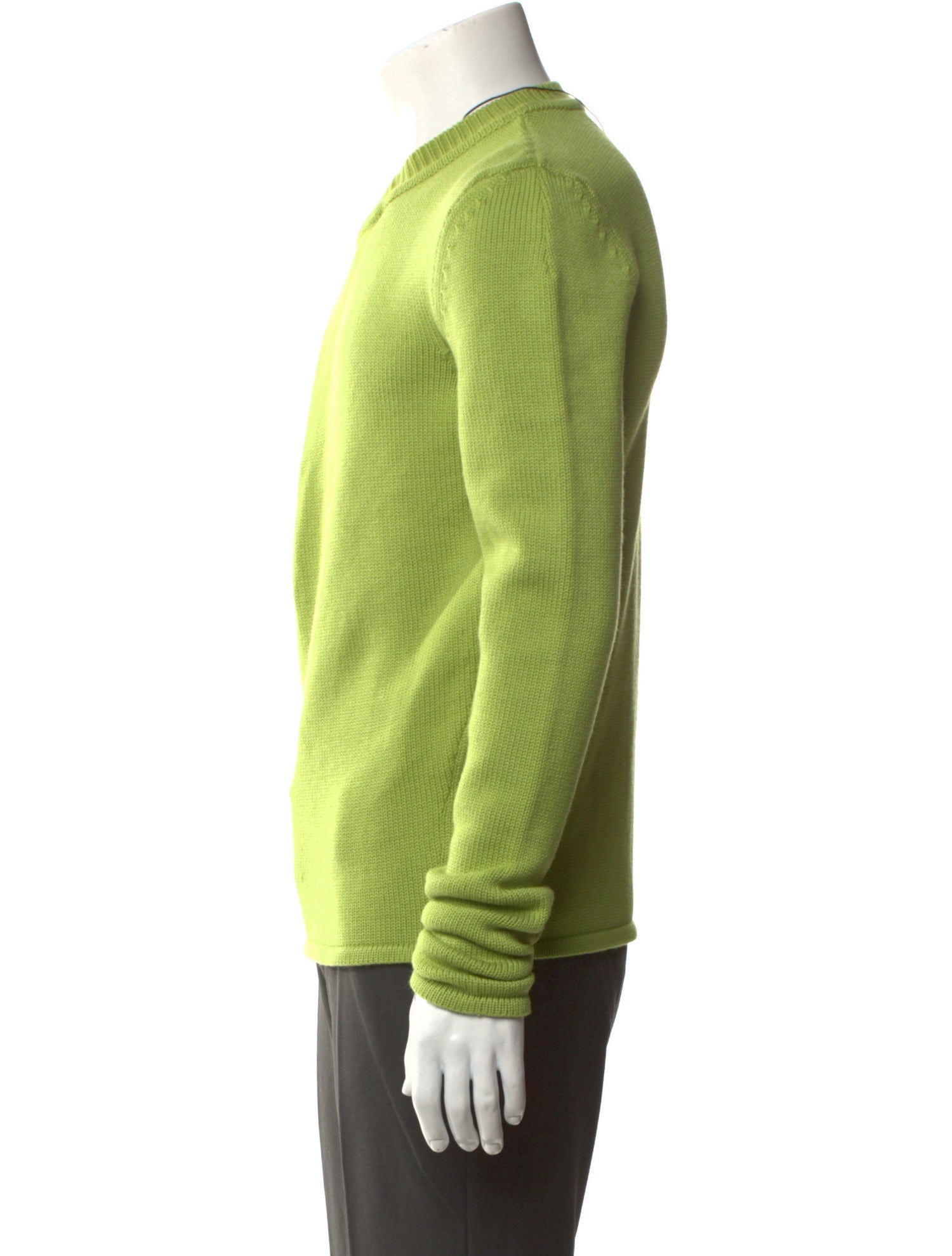 Bianca Saunders Merino Wool Asymmetrical Neckline Pullover