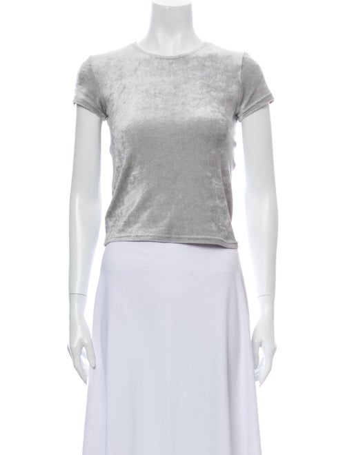 Baserange Crew Neck Short Sleeve Top Grey