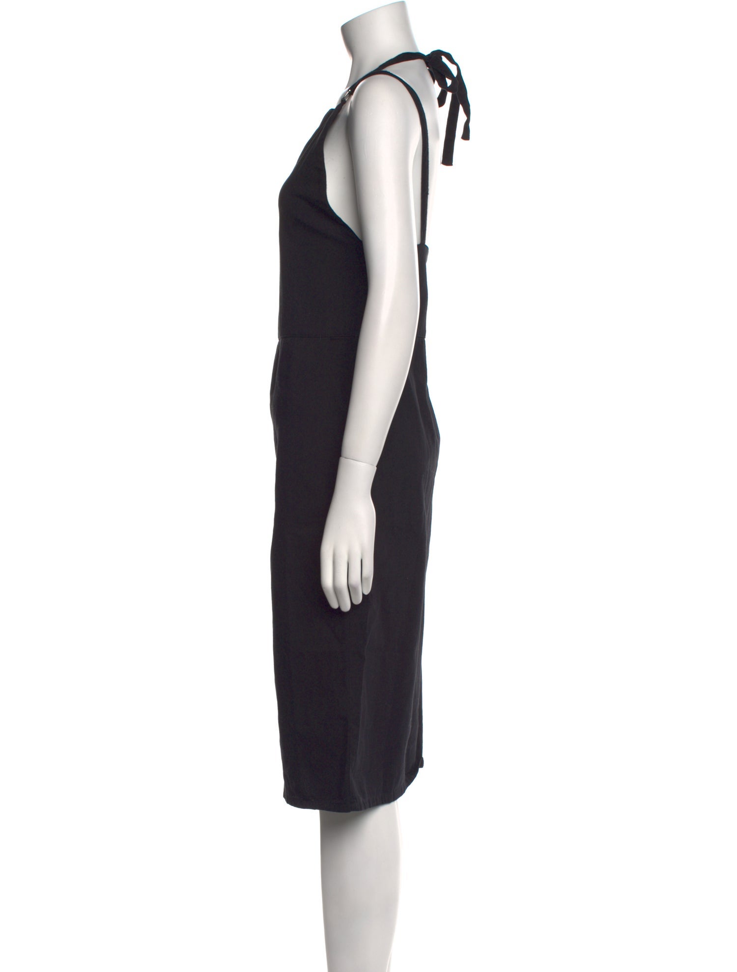 Baserange Square Neckline Midi Length Dress
