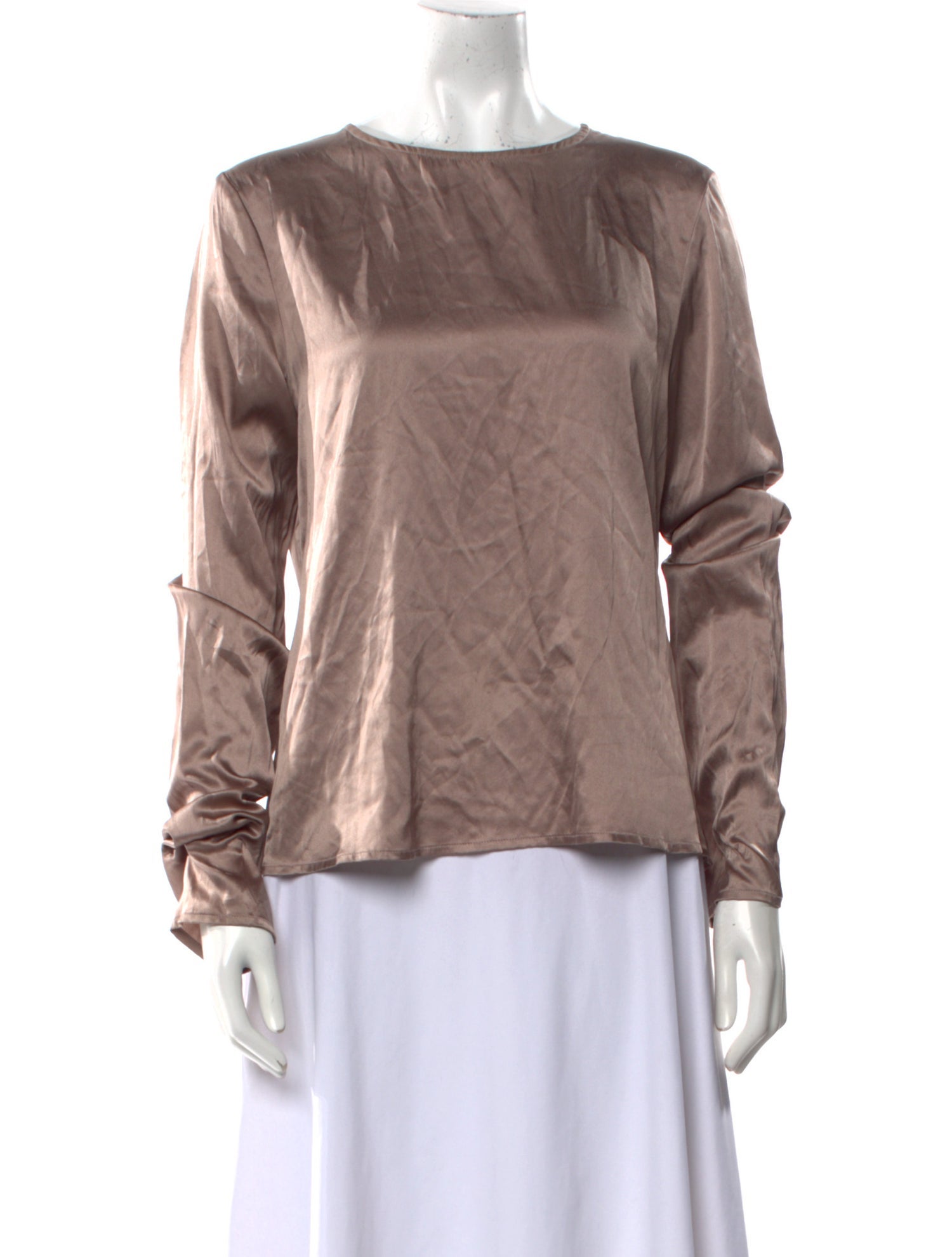 Baserange Silk Crew Neck Blouse