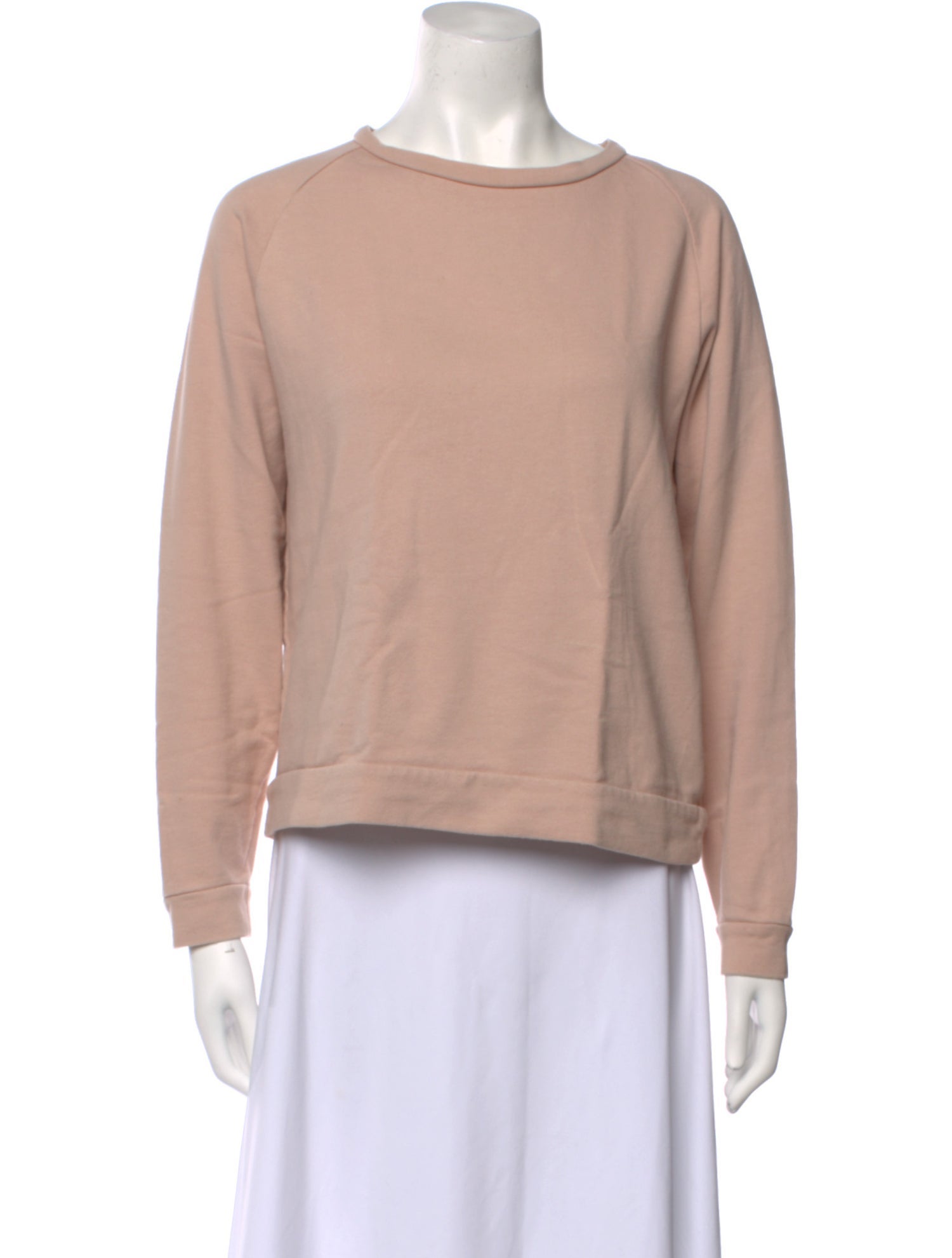 Baserange Bateau Neckline Long Sleeve Sweatshirt