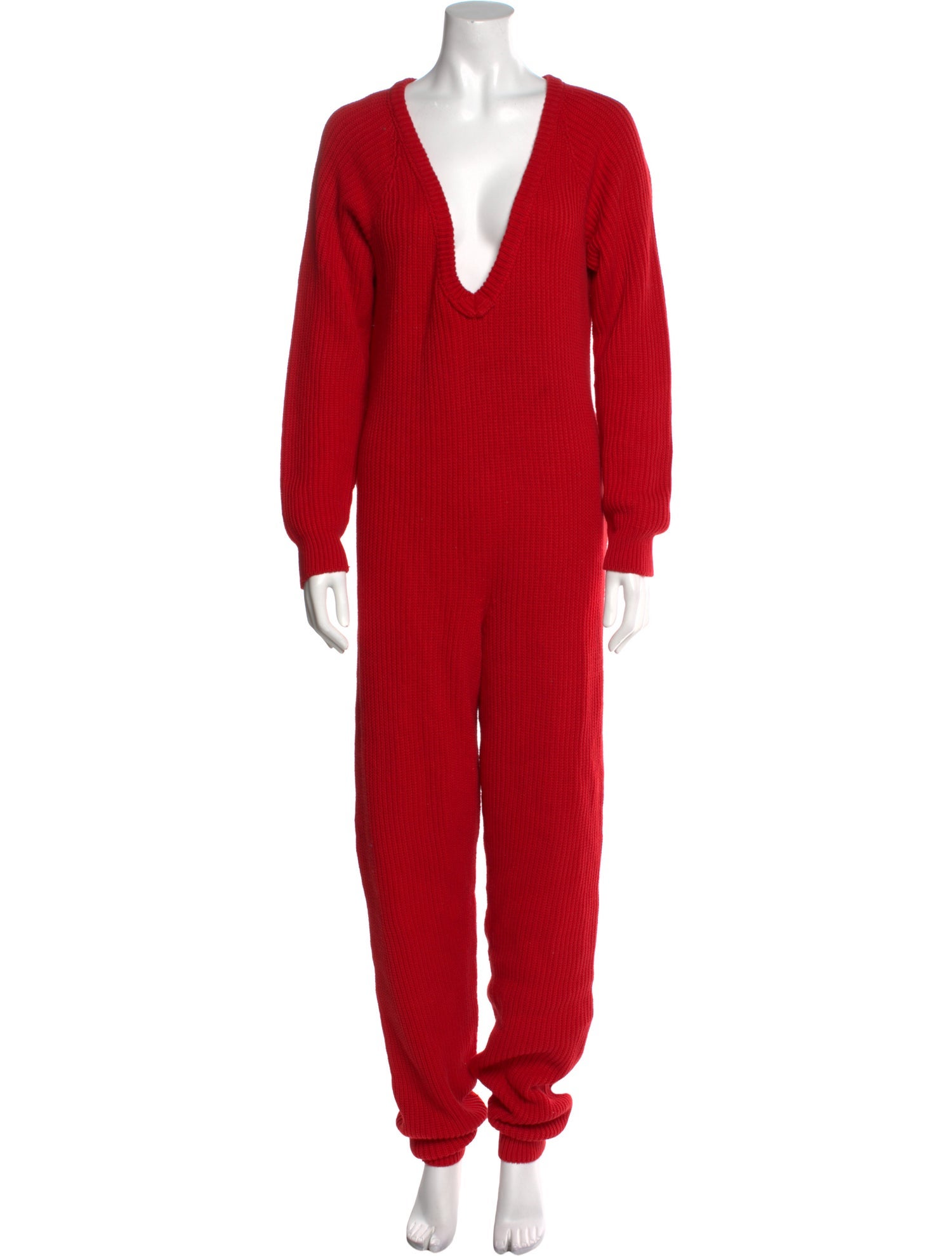 Baserange Plunge Neckline Jumpsuit