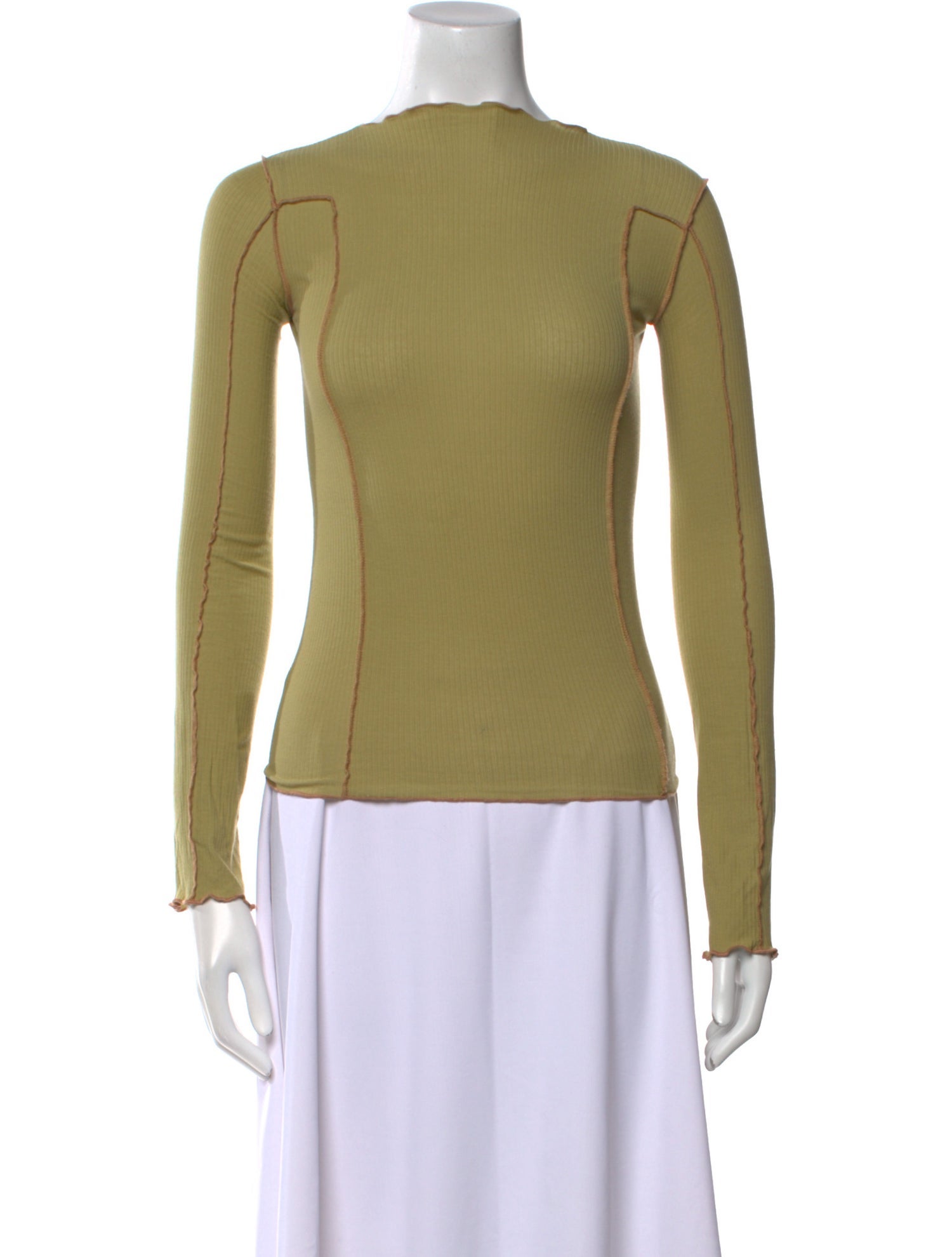 Baserange Scoop Neck Long Sleeve Top