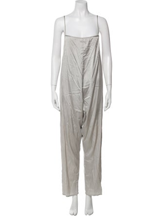 Baserange Silk Square Neckline Jumpsuit