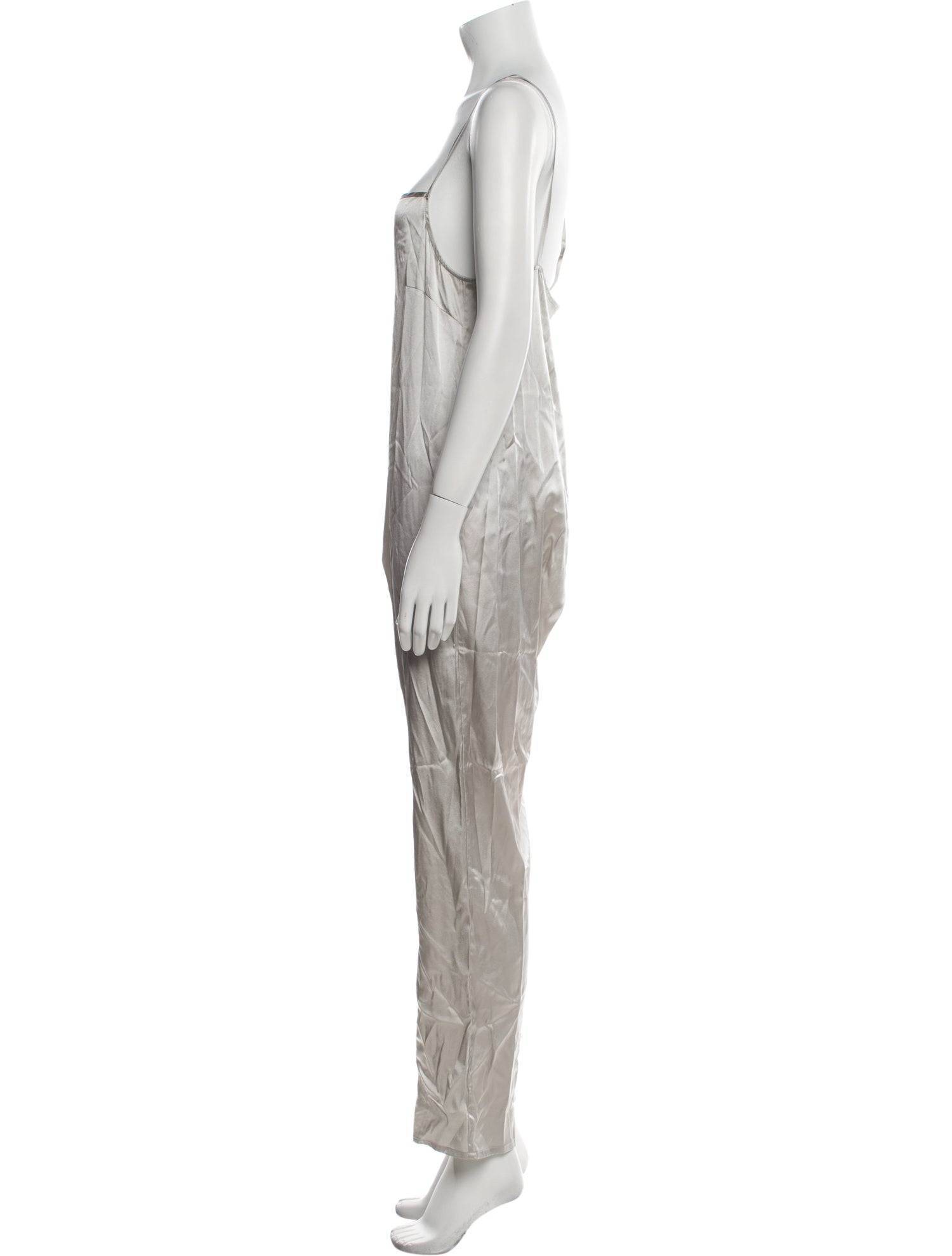 Baserange Silk Square Neckline Jumpsuit