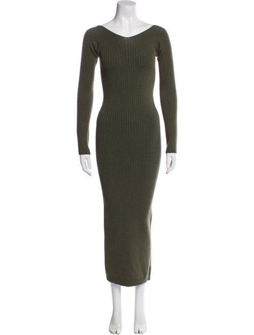 Baserange Bateau Neckline Midi Length Dress