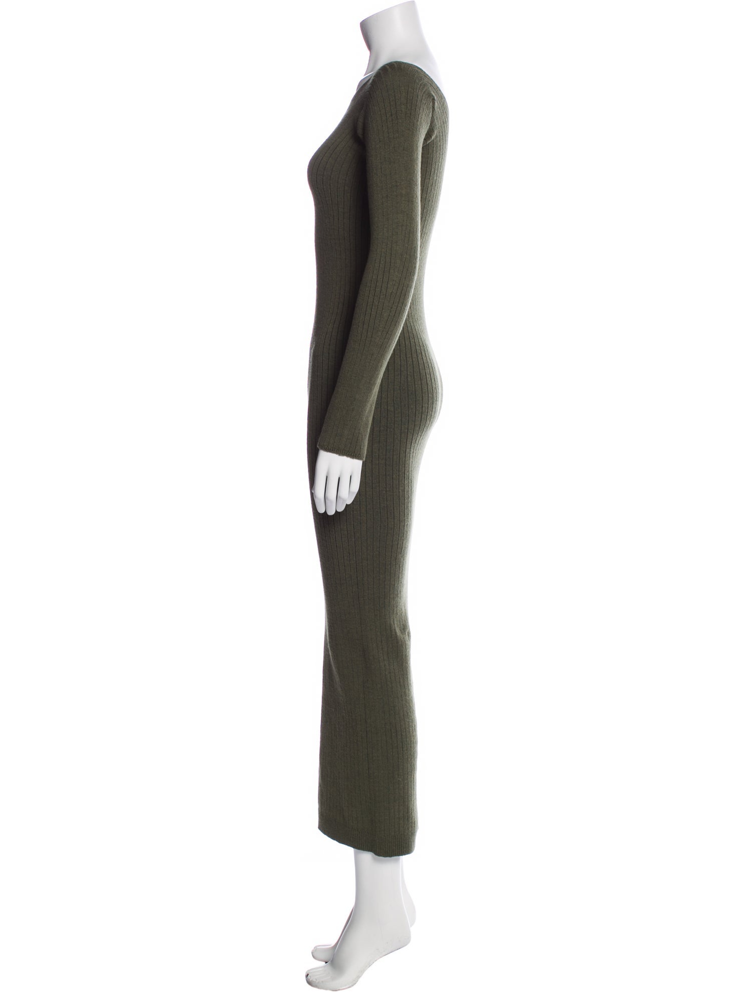 Baserange Bateau Neckline Midi Length Dress