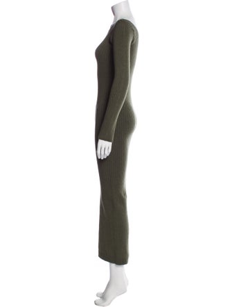 Baserange Bateau Neckline Midi Length Dress