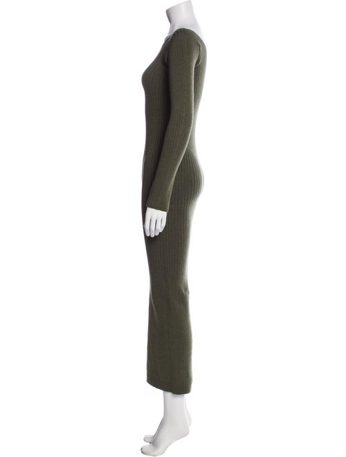 Baserange Bateau Neckline Midi Length Dress