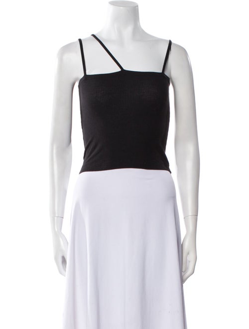 Baserange Square Neckline Sleeveless Crop Top