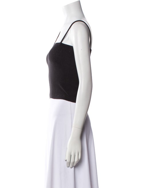 Baserange Square Neckline Sleeveless Crop Top