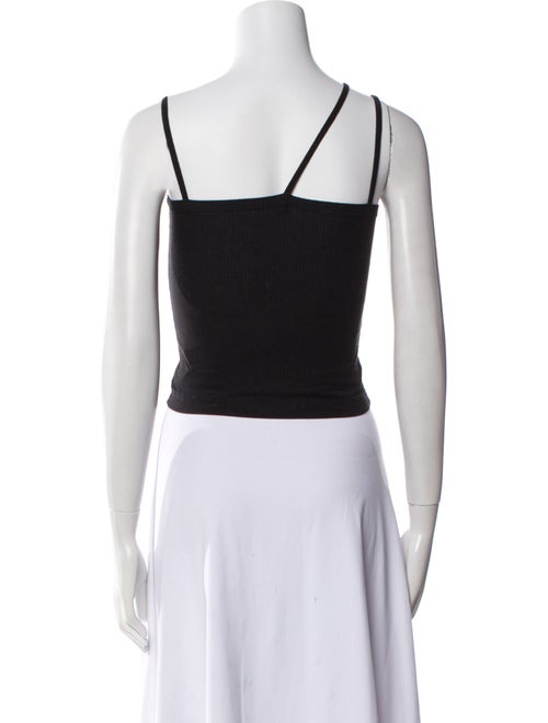 Baserange Square Neckline Sleeveless Crop Top
