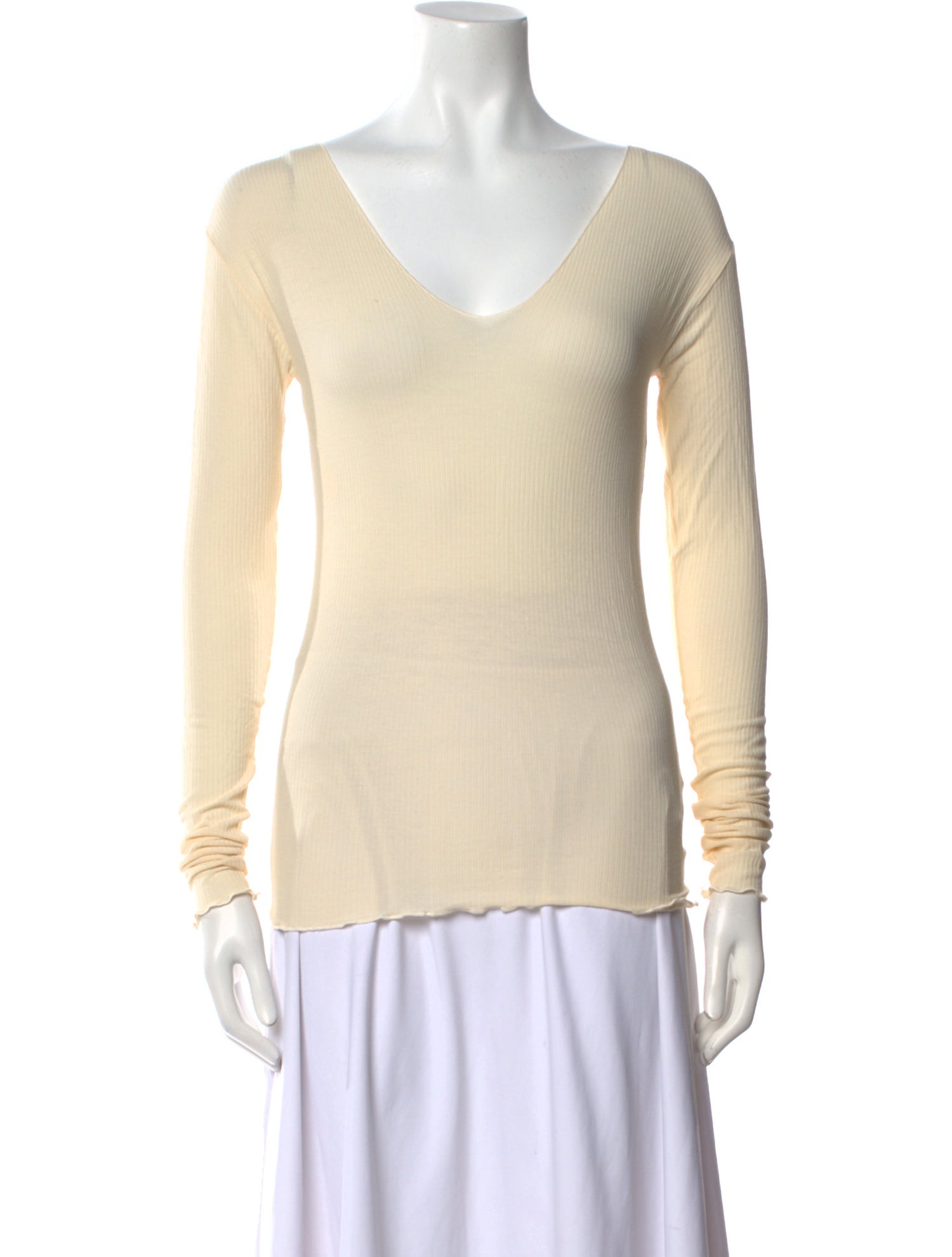 Baserange V-Neck Long Sleeve Top