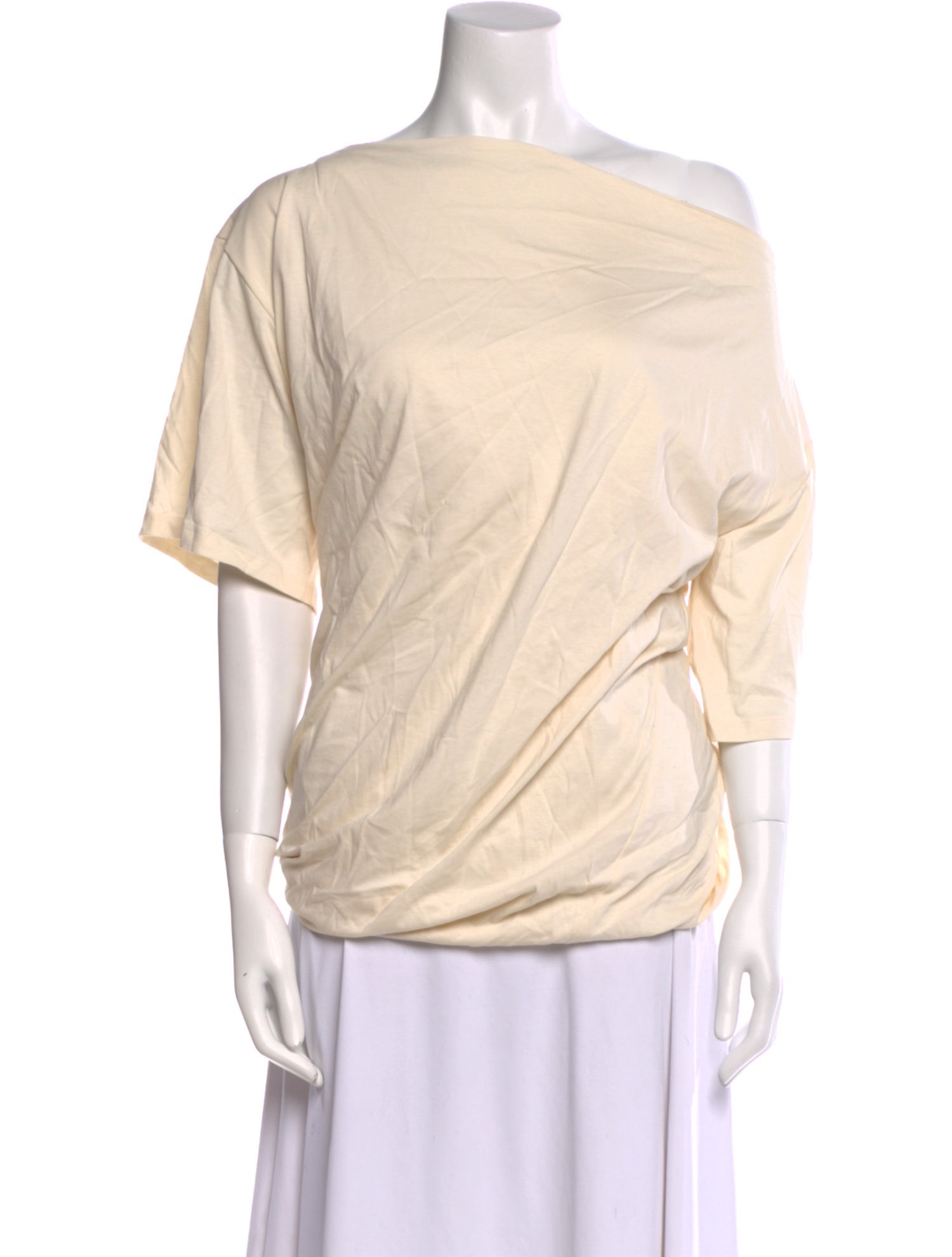 Baserange Bateau Neckline Short Sleeve Top