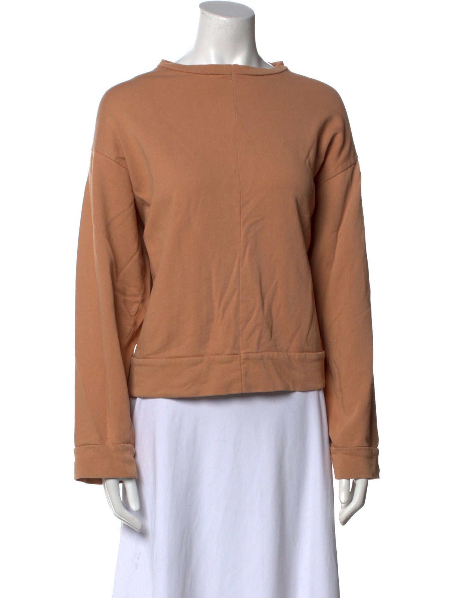 Baserange Bateau Neckline Long Sleeve Sweatshirt