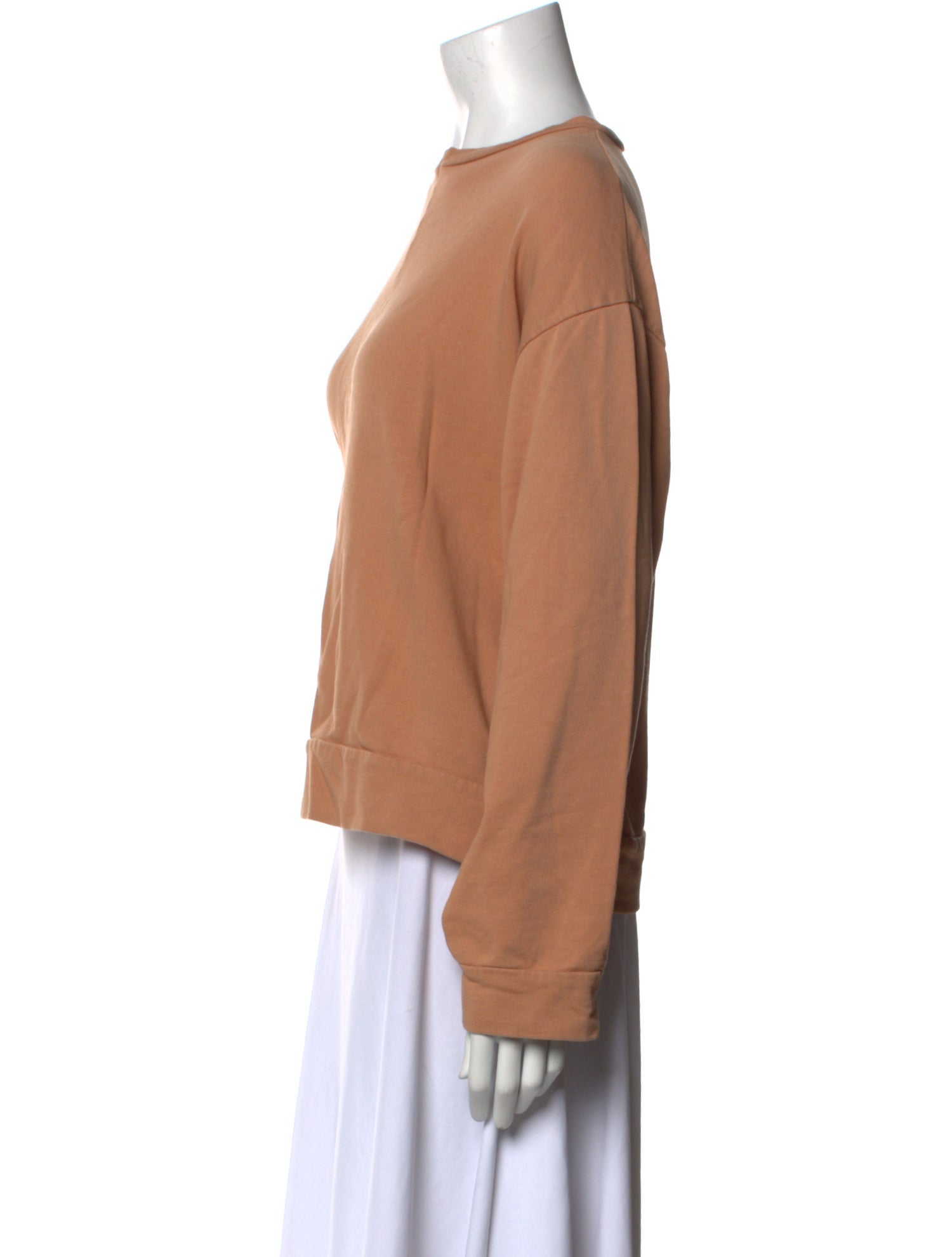 Baserange Bateau Neckline Long Sleeve Sweatshirt