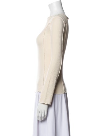 Baserange Bateau Neckline Long Sleeve Blouse