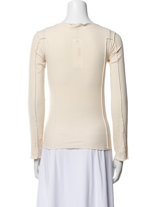 Baserange Bateau Neckline Long Sleeve Blouse