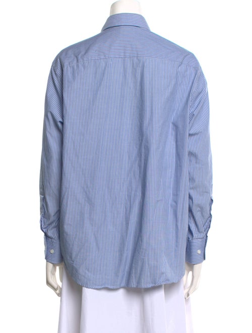 Baserange Striped Long Sleeve Button-Up Top