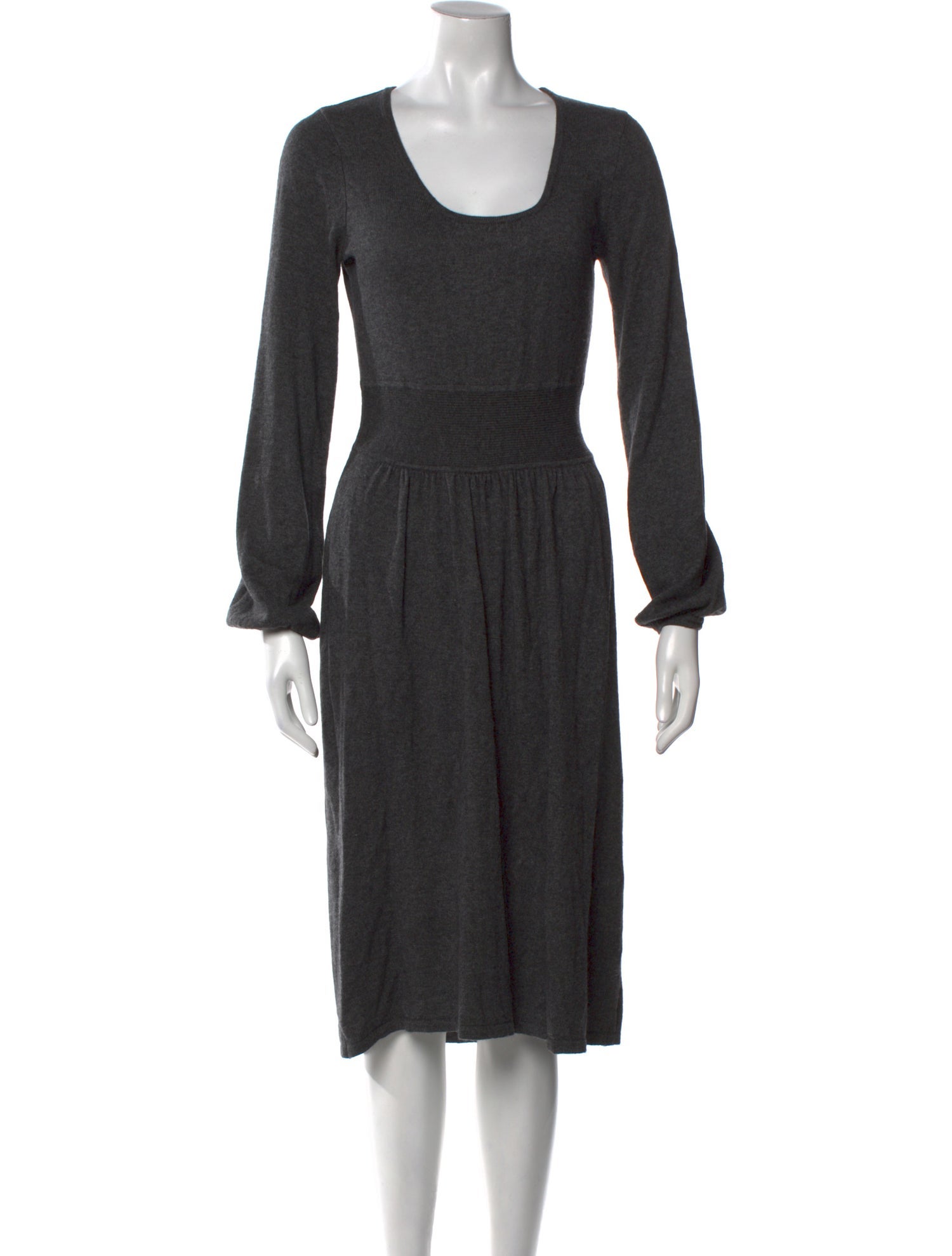 Baserange Scoop Neck Midi Length Dress