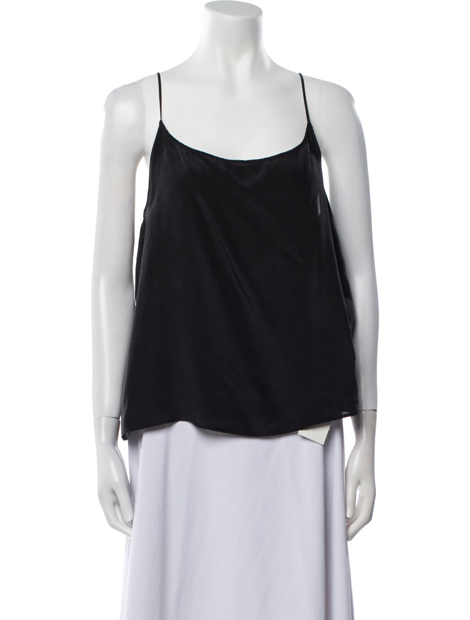 Baserange Silk Scoop Neck Top