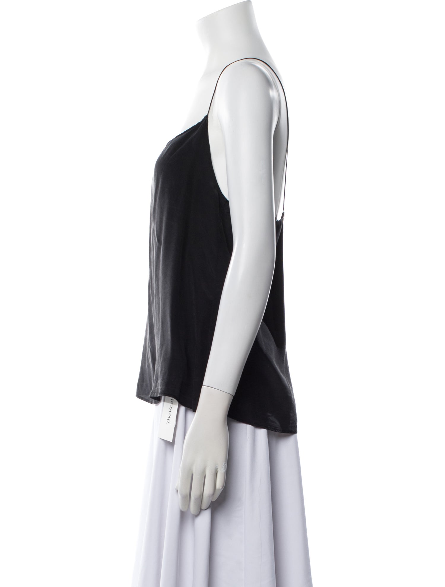 Baserange Silk Scoop Neck Top