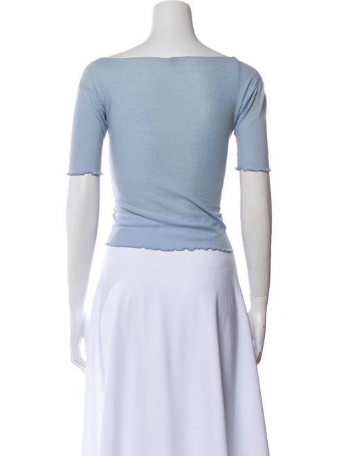 Baserange Off-The-Shoulder Short Sleeve Crop Top