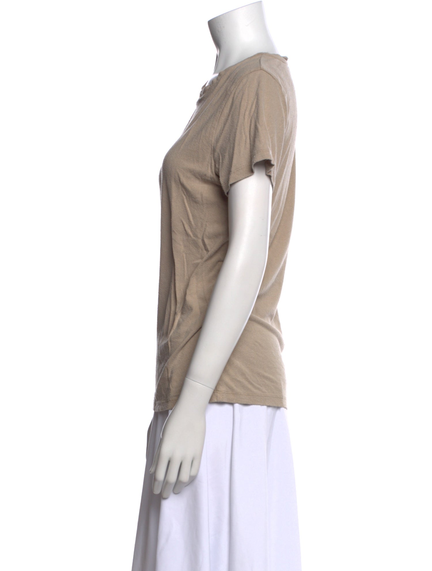 Baserange Silk Scoop Neck T-Shirt
