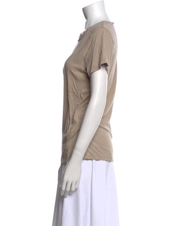 Baserange Silk Scoop Neck T-Shirt