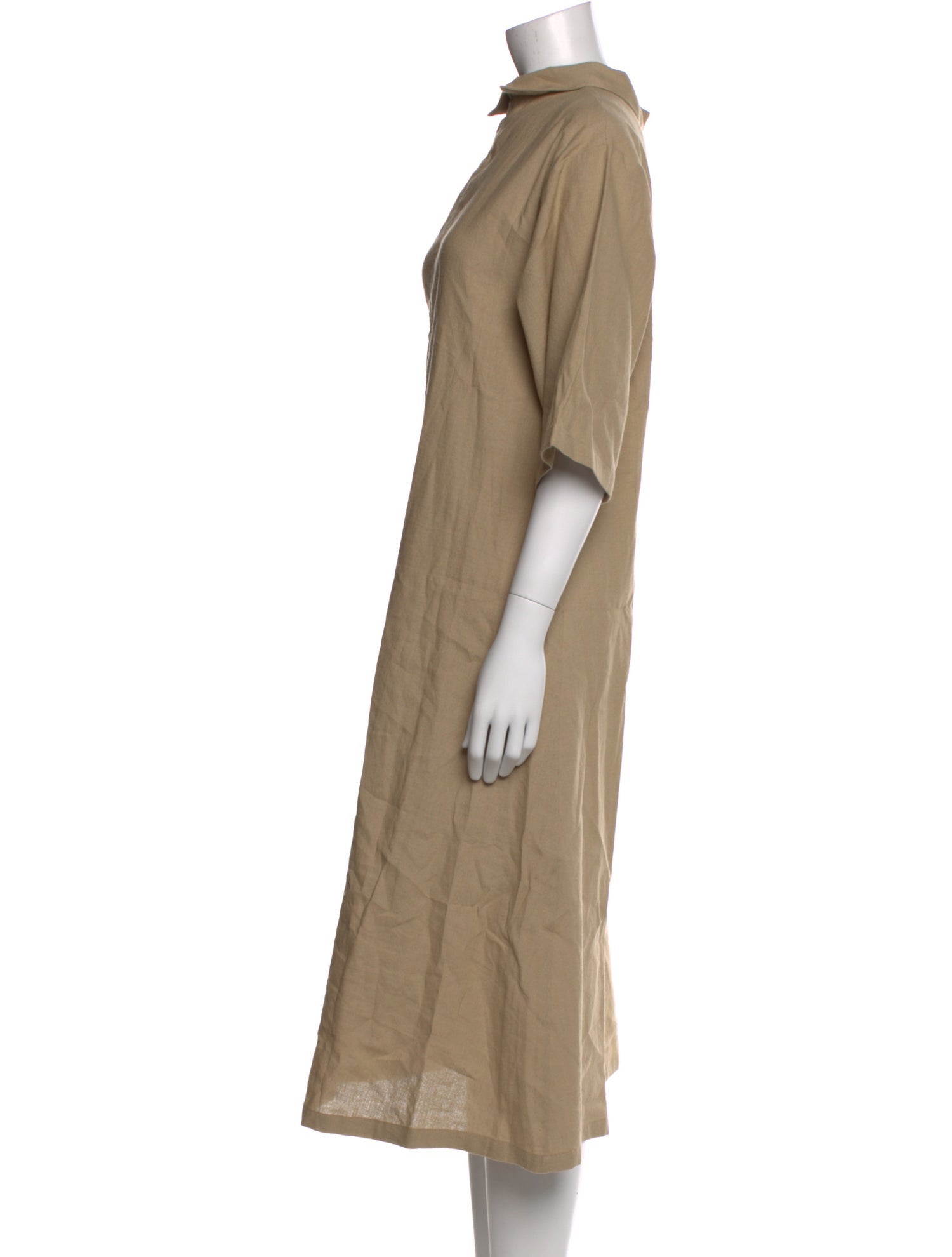 Baserange Linen Midi Length Dress