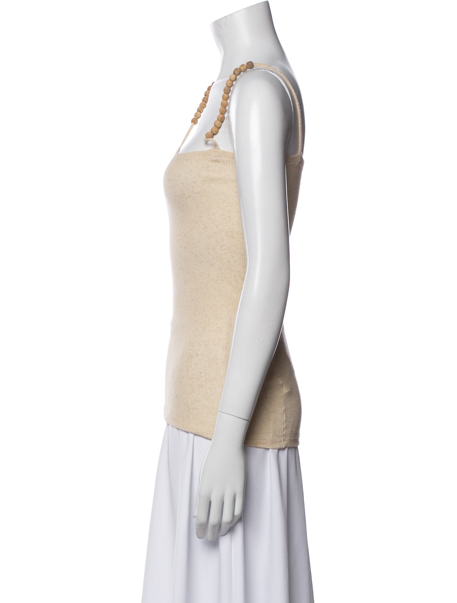Baserange Square Neckline Sleeveless Top