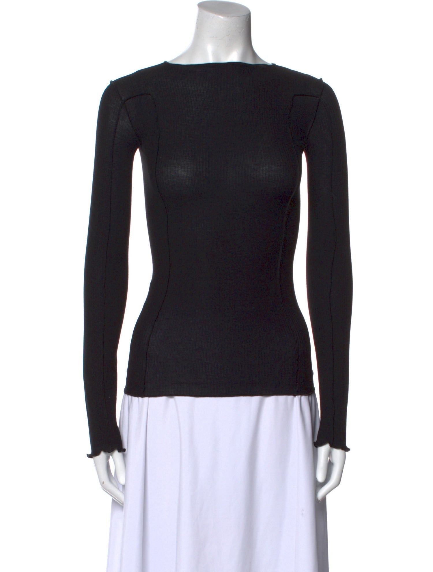 Baserange Bateau Neckline Long Sleeve Top w/ Tags