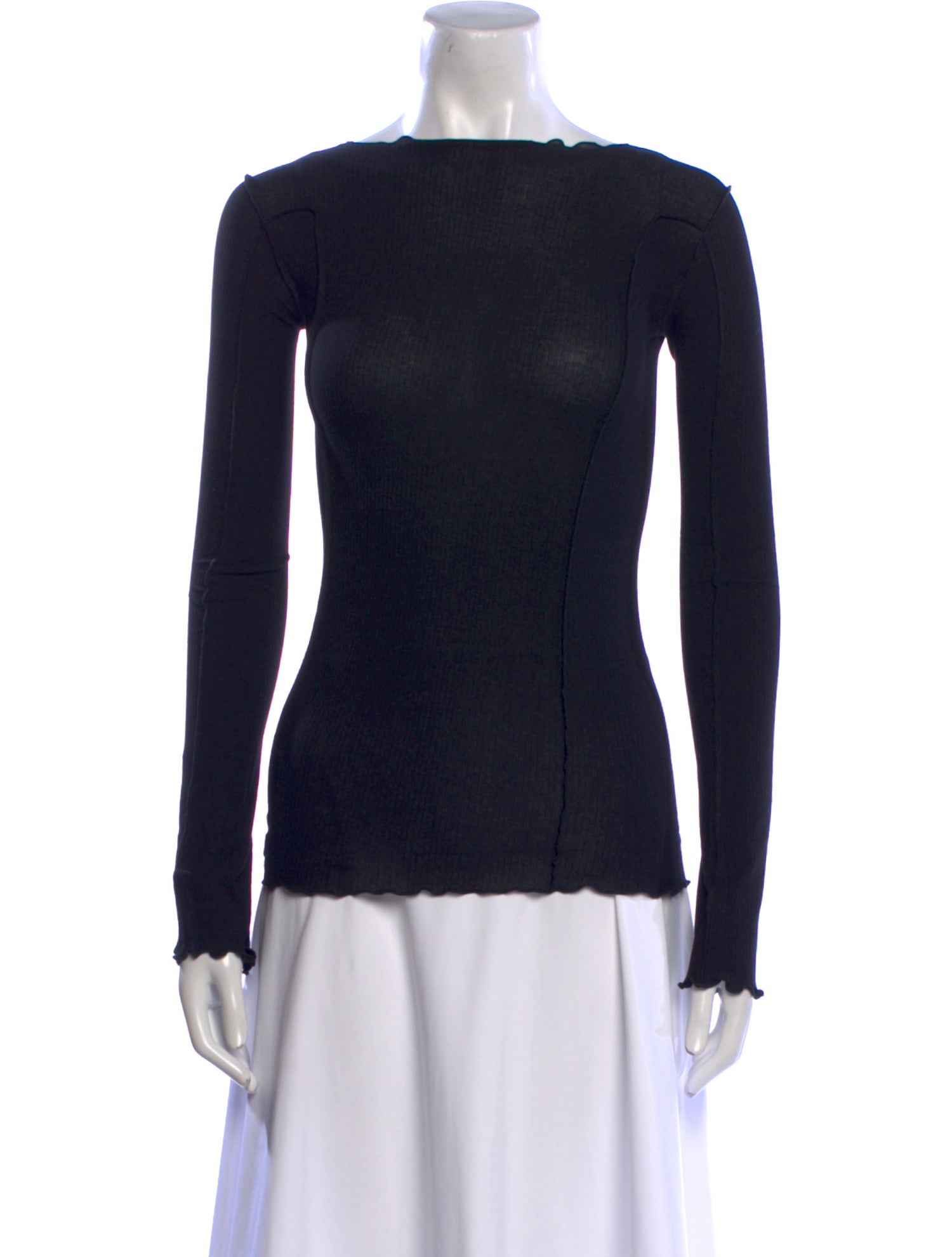 Baserange Bateau Neckline Long Sleeve Top w/ Tags