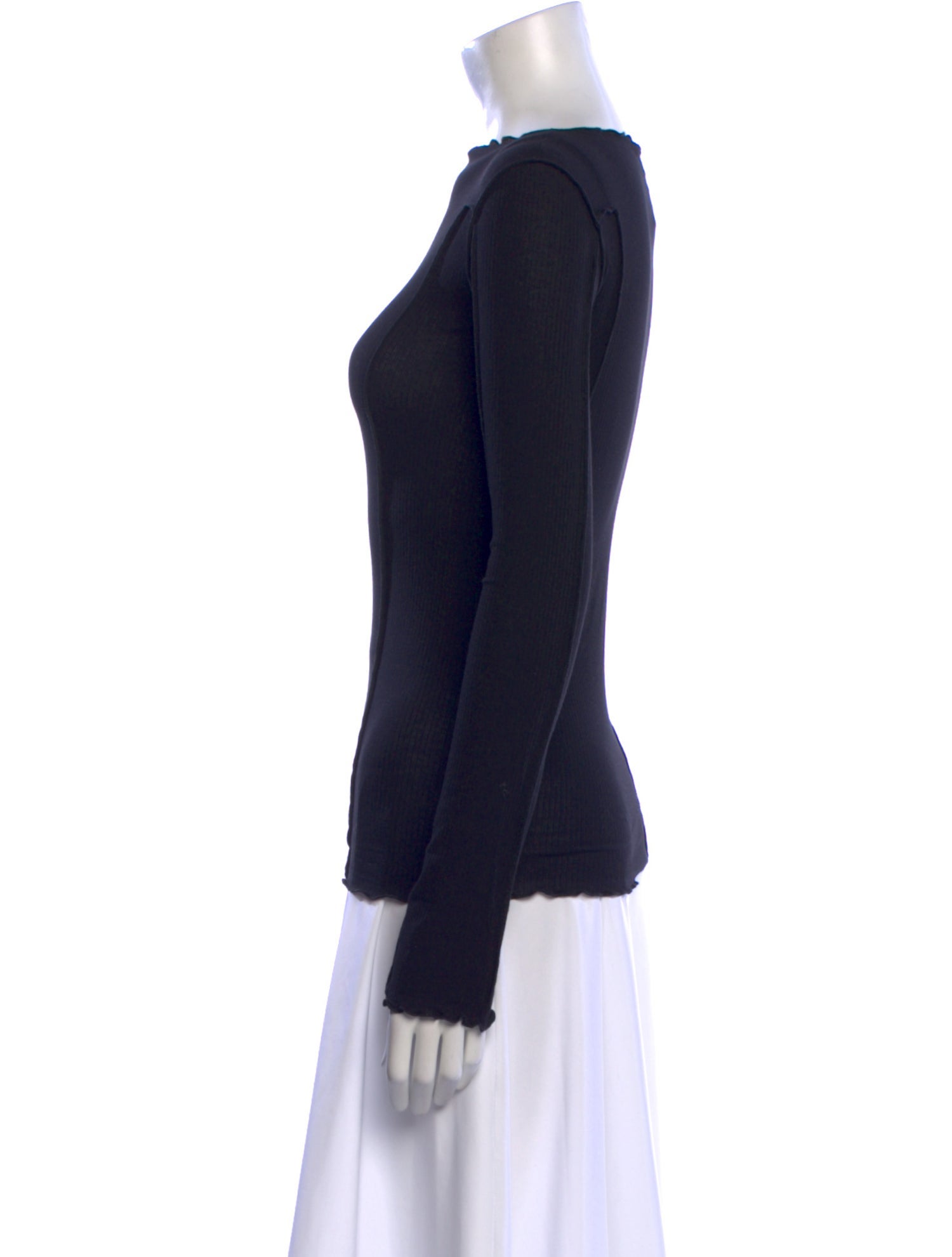 Baserange Bateau Neckline Long Sleeve Top w/ Tags