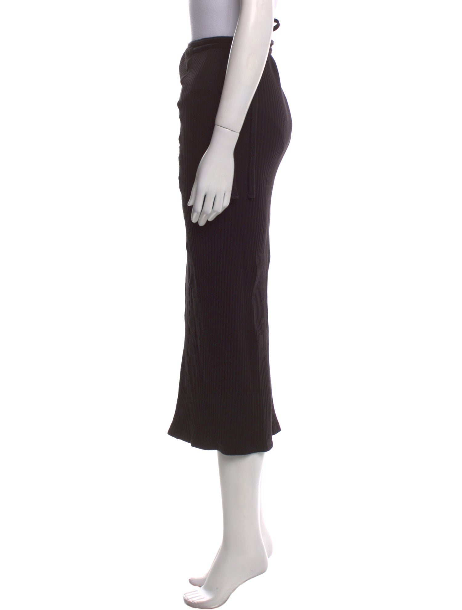 Baserange Ruffle Embellishment Midi Length Skirt w/ Tags