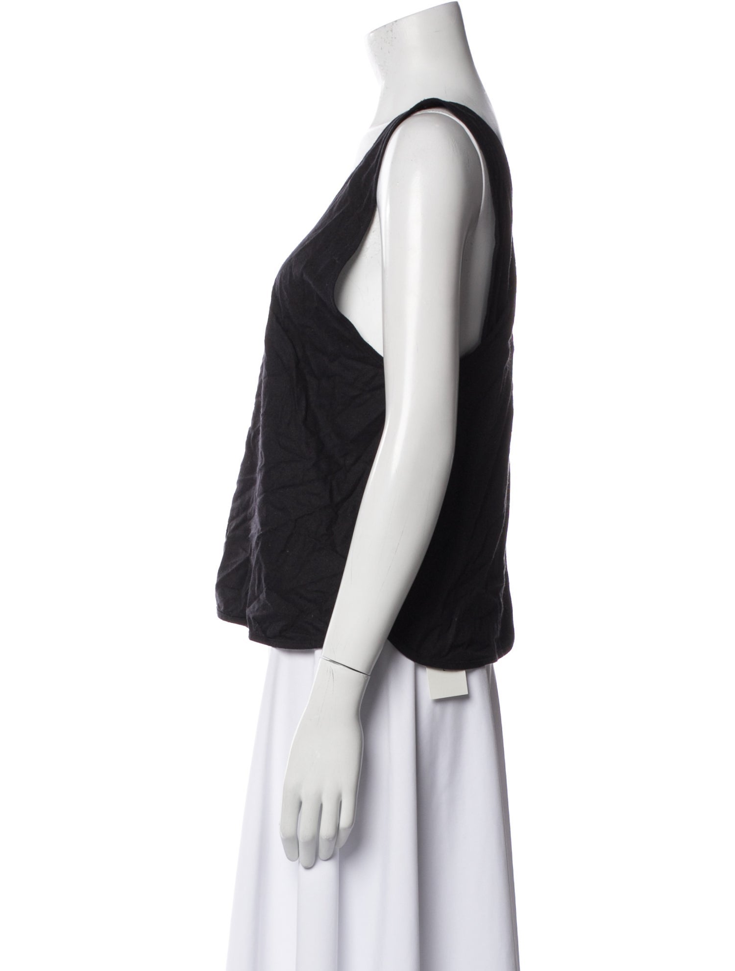 Baserange Silk Scoop Neck Top