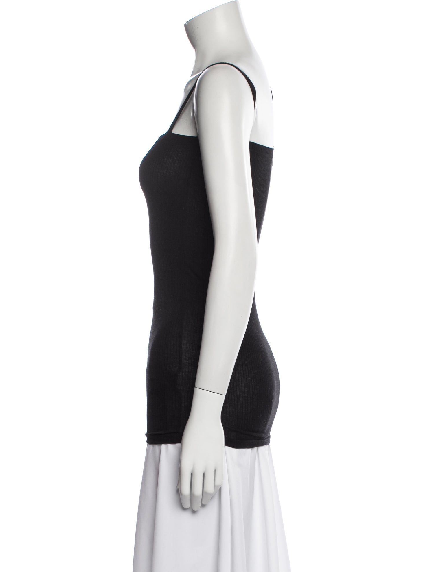 Baserange Square Neckline Sleeveless Top
