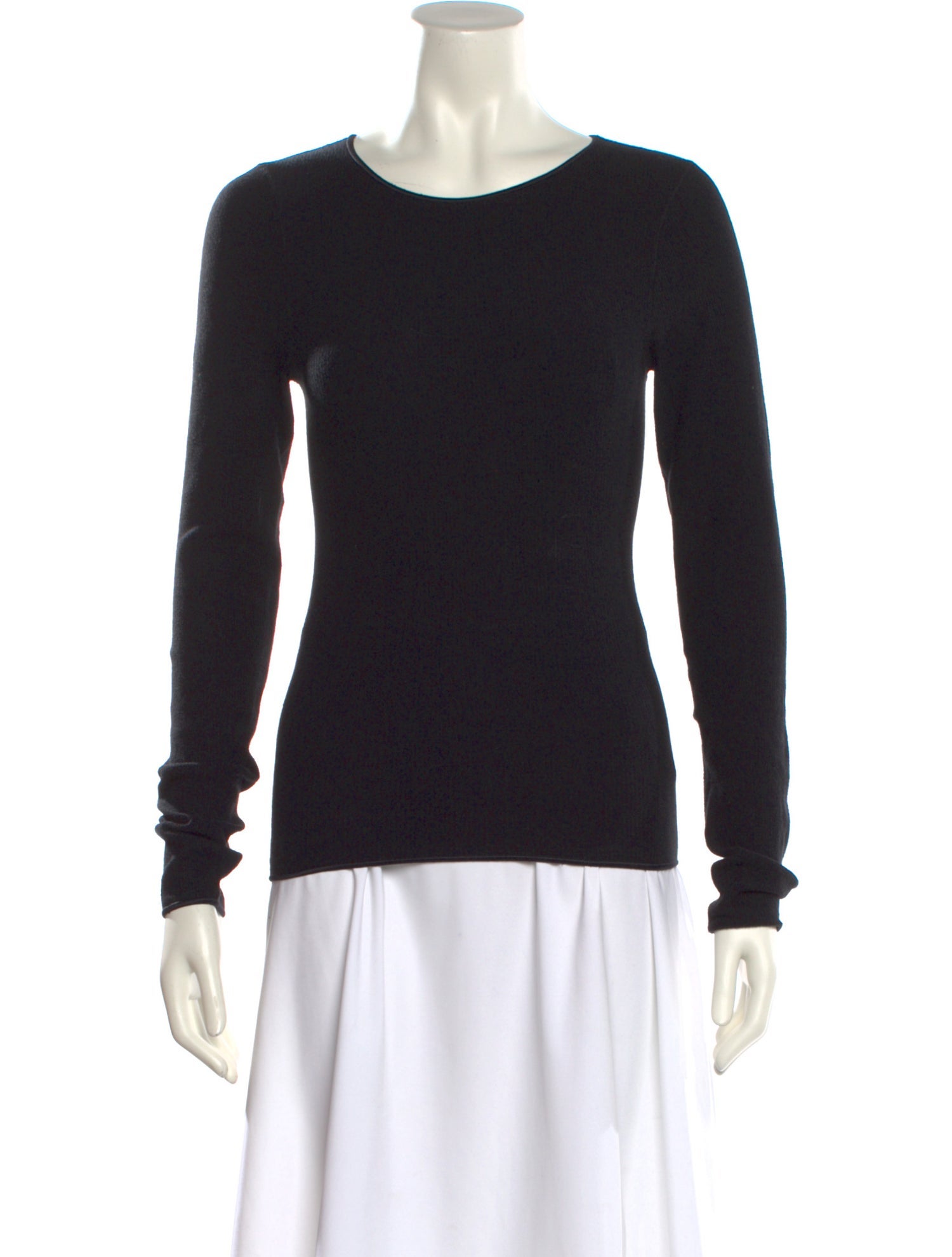 Baserange Scoop Neck Long Sleeve Top