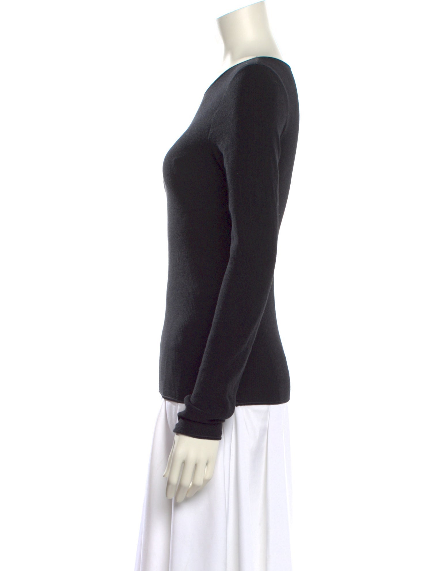 Baserange Scoop Neck Long Sleeve Top