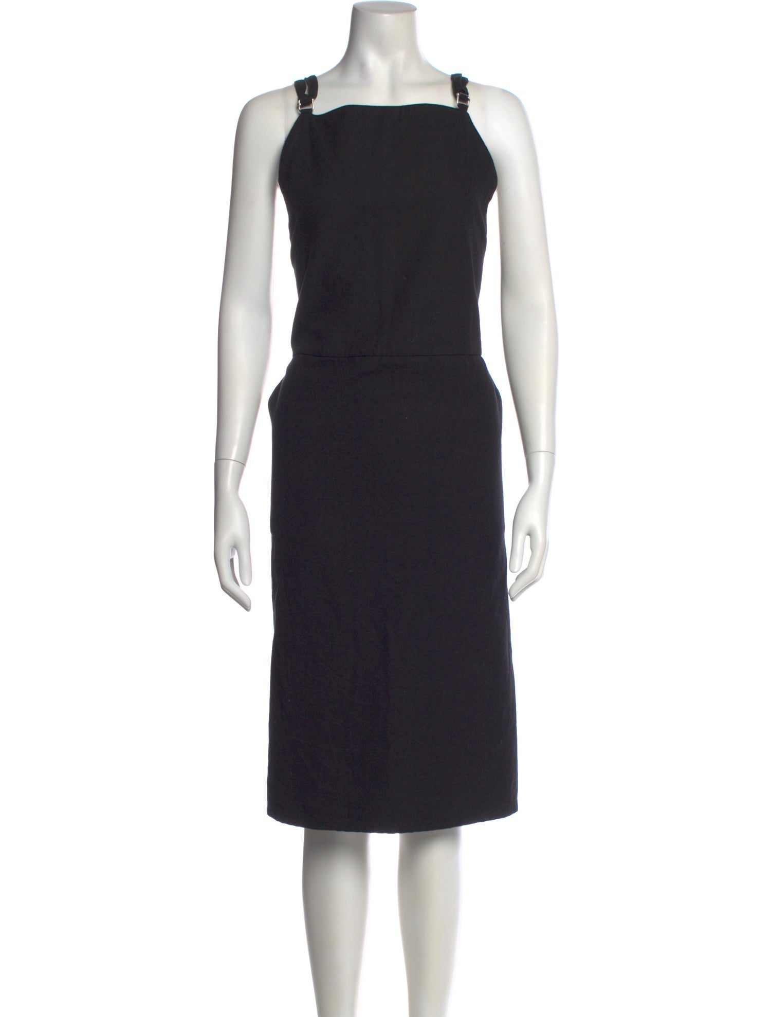 Baserange Square Neckline Midi Length Dress