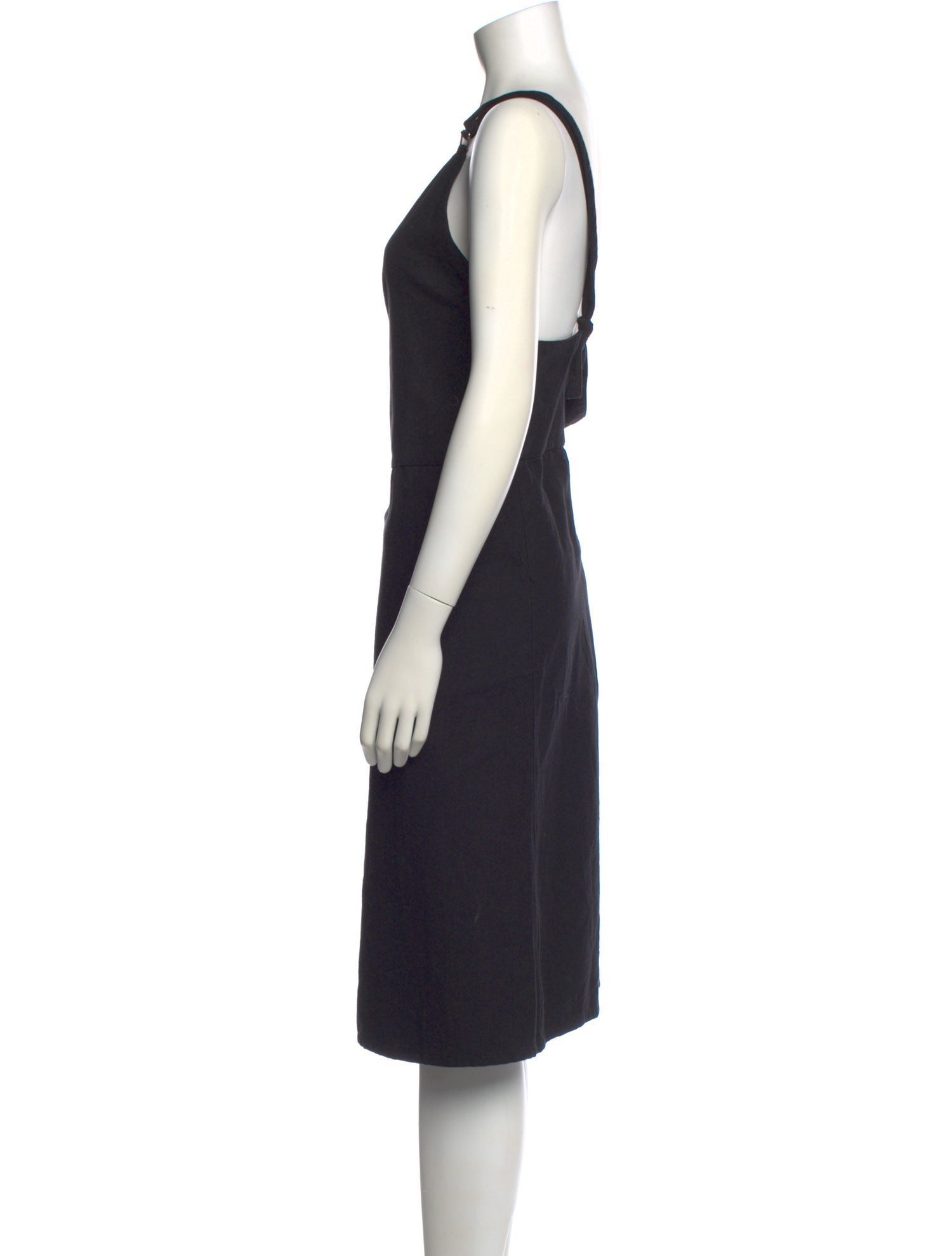 Baserange Square Neckline Midi Length Dress