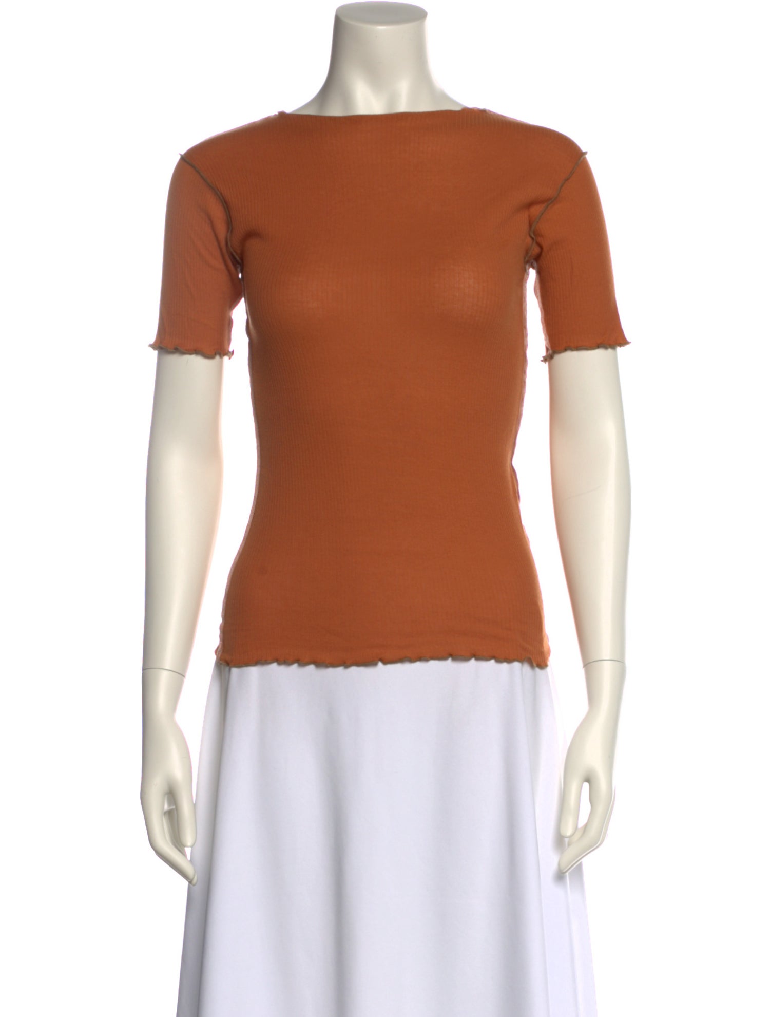 Baserange Bateau Neckline Short Sleeve Top w/ Tags