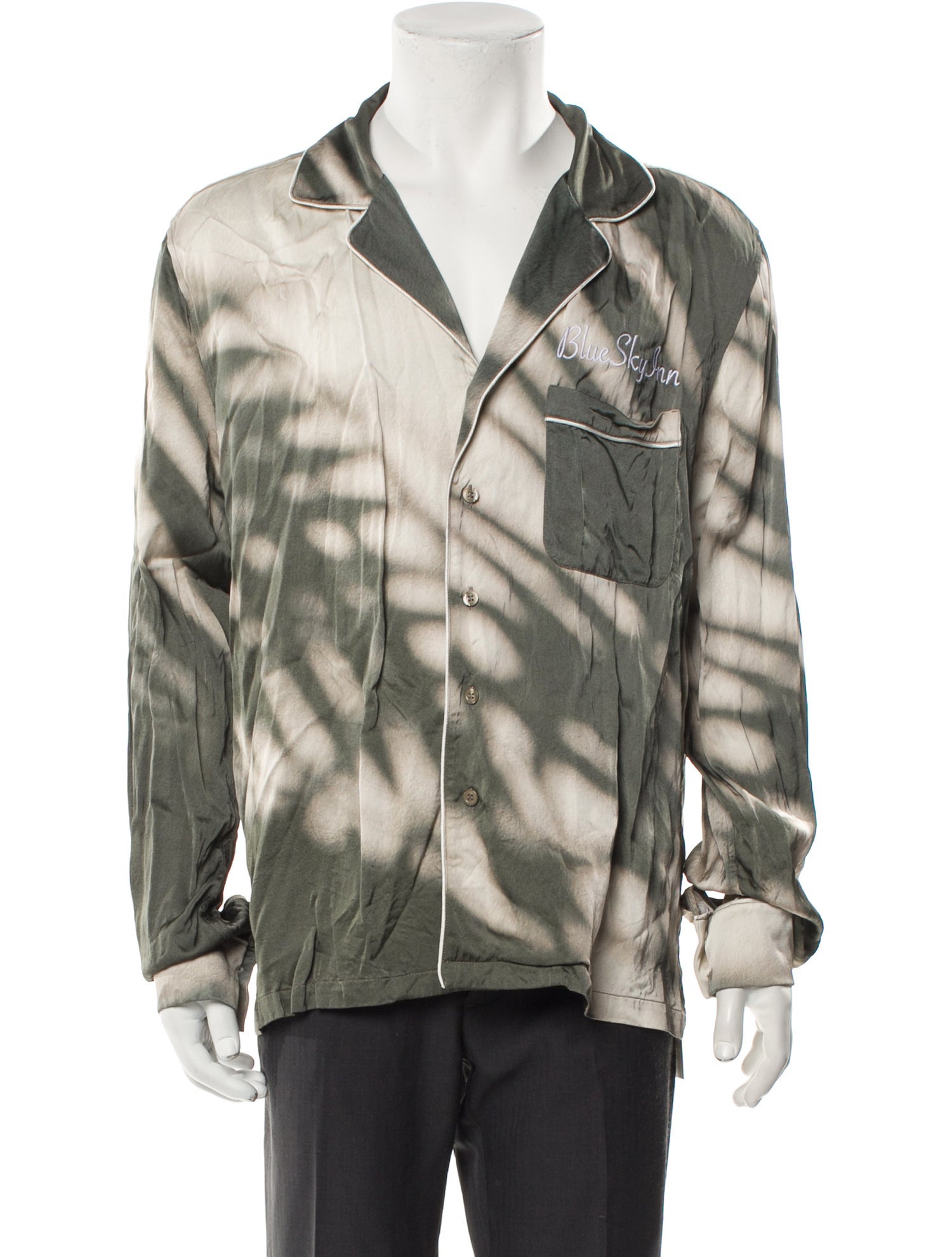 Blue Sky Inn Printed Pajama Top