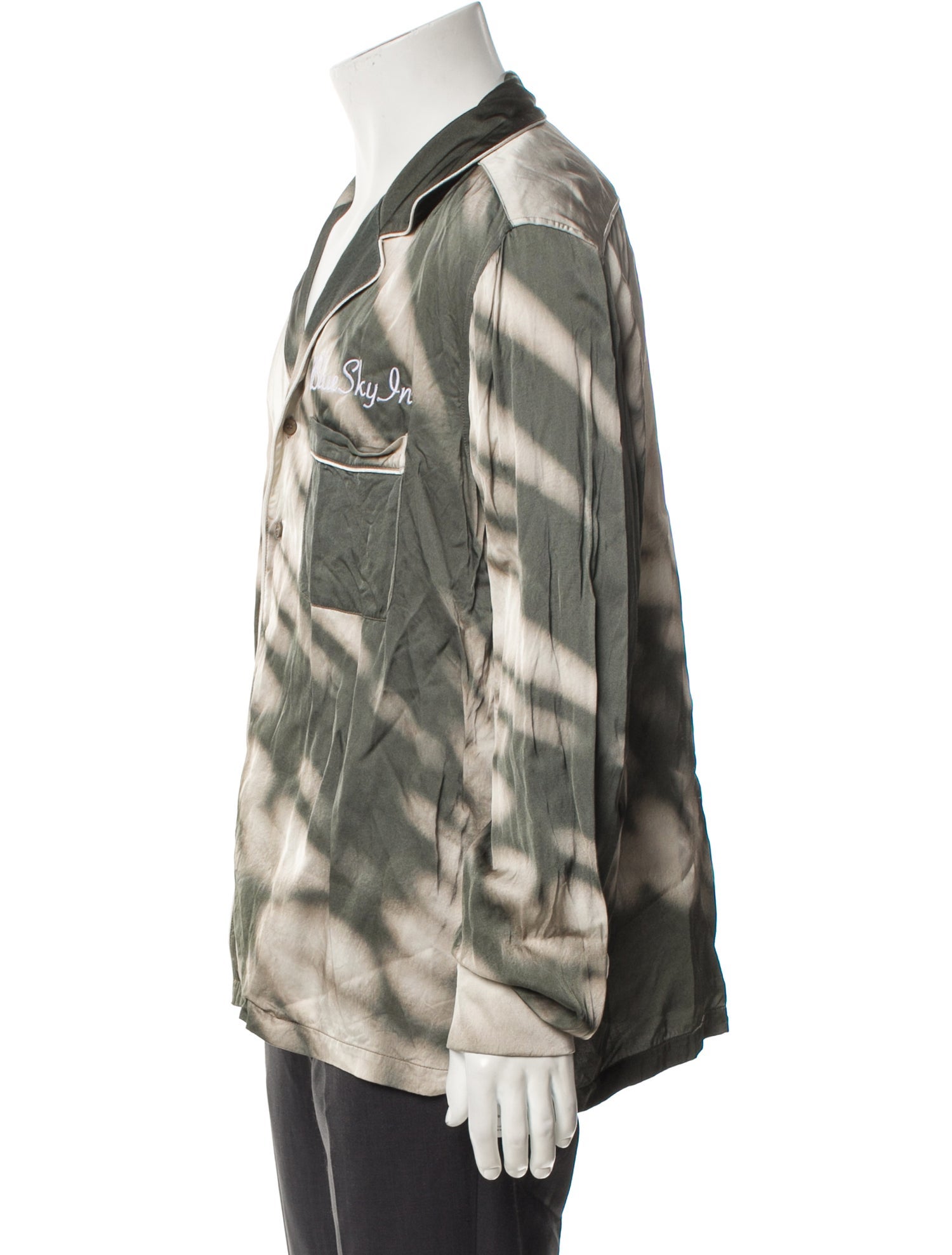 Blue Sky Inn Printed Pajama Top