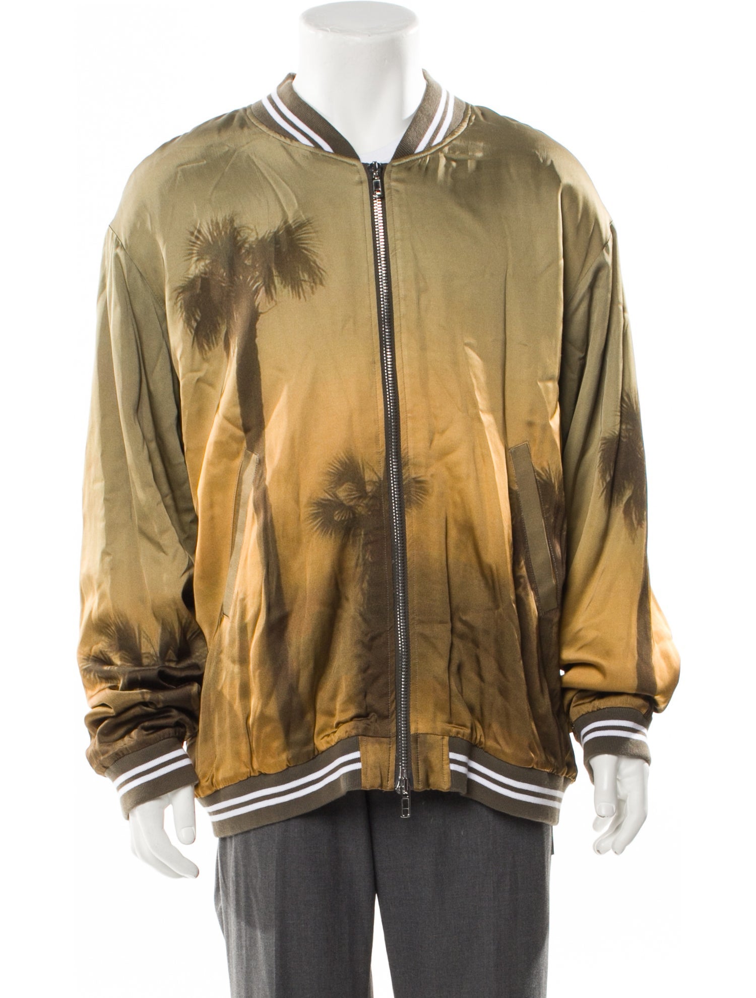 Blue Sky Inn Striped Bomber Jacket w/ Tags