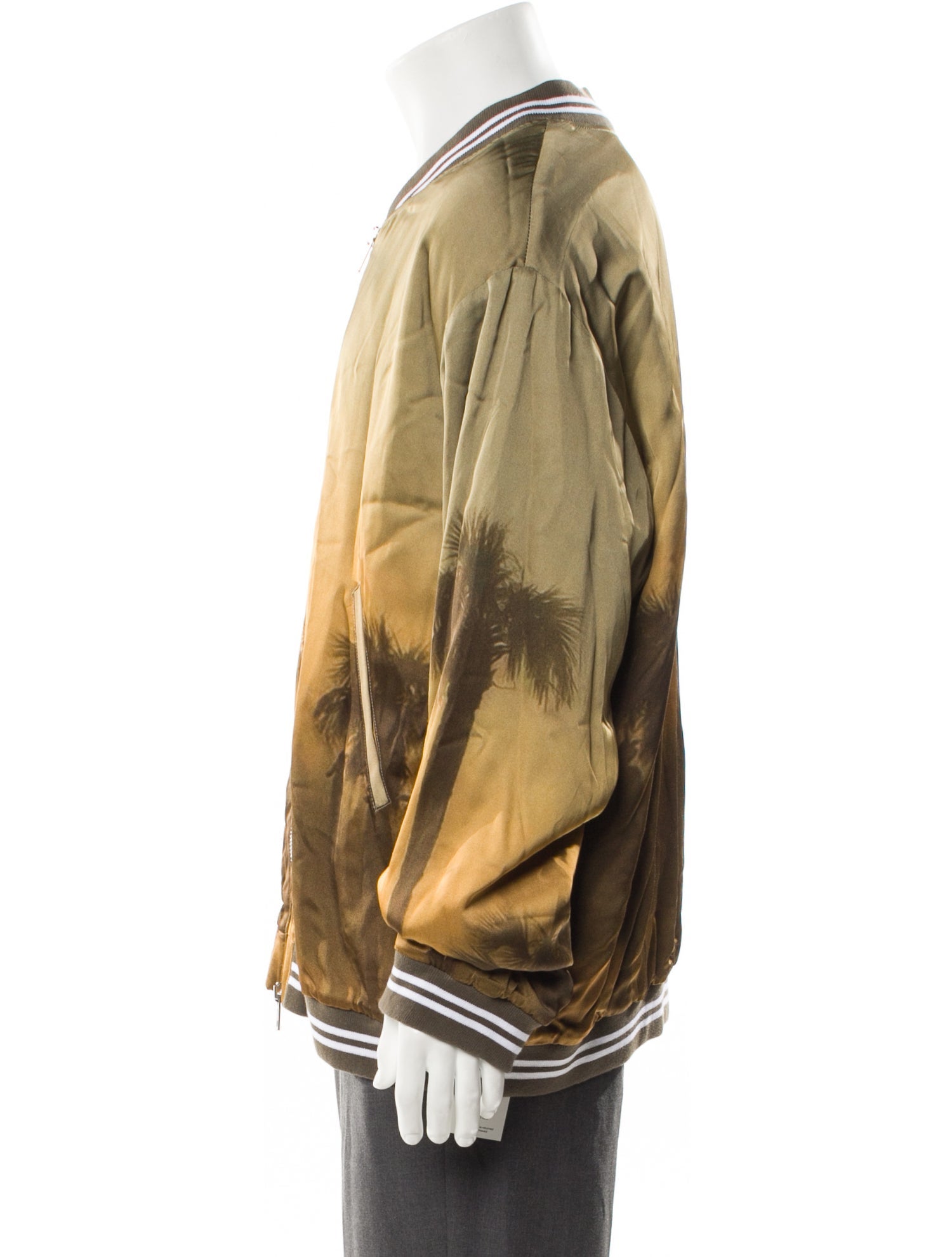 Blue Sky Inn Striped Bomber Jacket w/ Tags