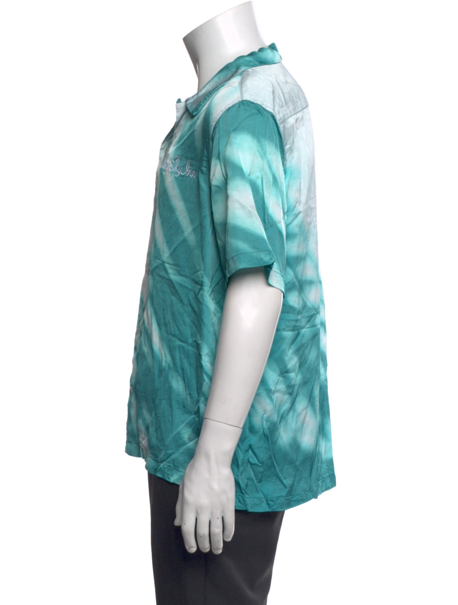 Blue Sky Inn Tie-Dye Print Short Sleeve Shirt