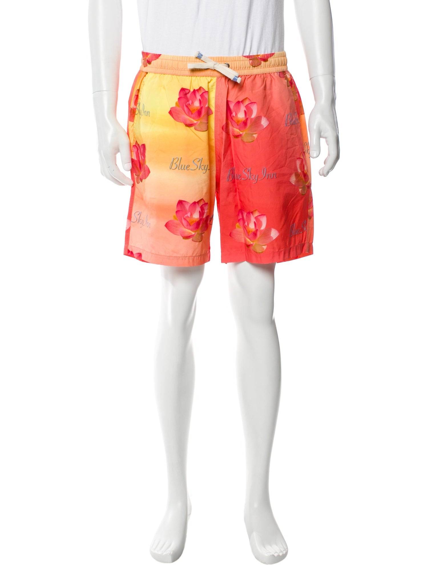 Blue Sky Inn Floral Print Swim Trunks